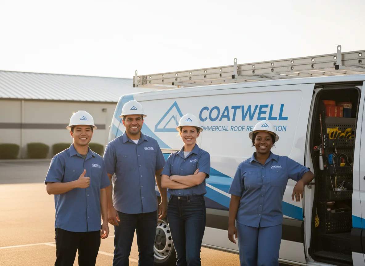 Commercial roof coating company in Honobia, OK